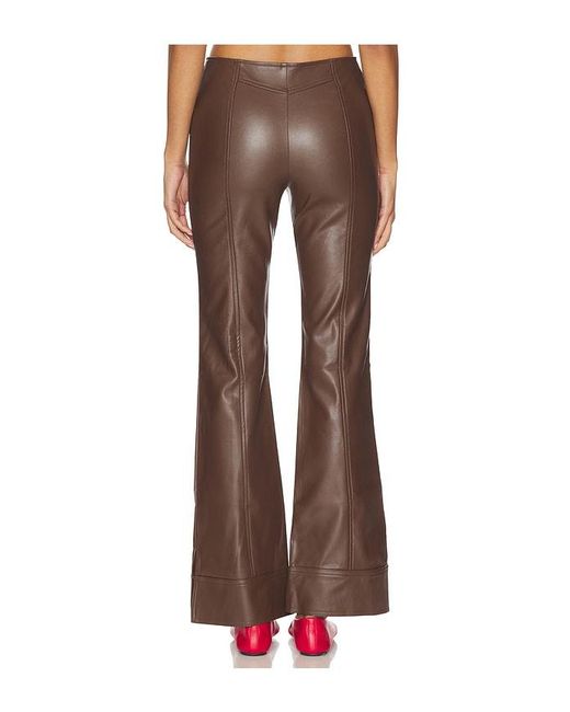 Free People Brown Glow Up Faux Leather Pant