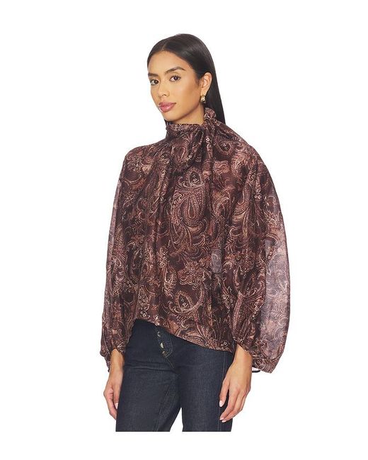 L'Agence Red 'Agence Oversize-Bluse Rhett