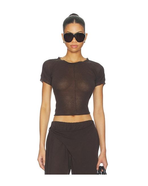 OTTOLINGER Black Linen T-Shirt