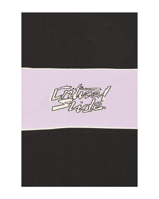 Critical Slide Black Electric Panel Tee for men