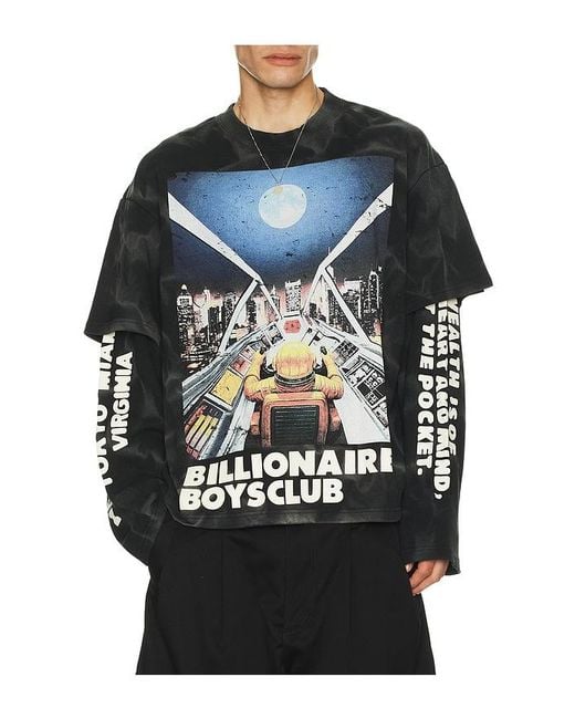 BBCICECREAM Blue Arrival Long Sleeve Tee for men