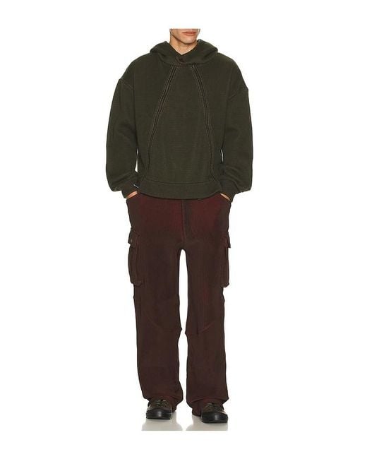Isa Boulder Brown Blaze Cargo Pants for men
