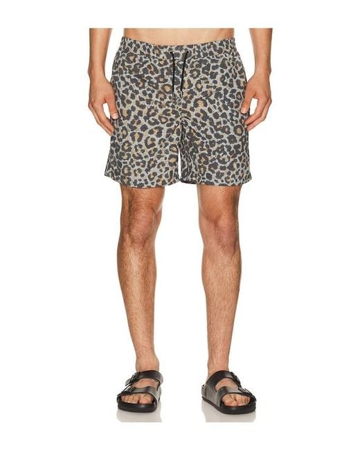 AllSaints Black Silesia Swimshort for men