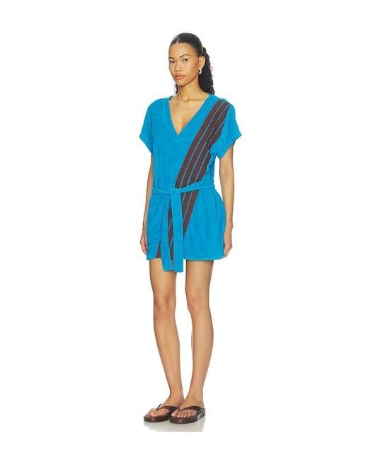 Araminta James Blue Tropiques Terry Dress