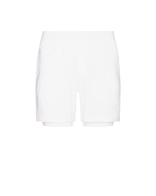 Wilson White Set Point Short 5 Lined for men