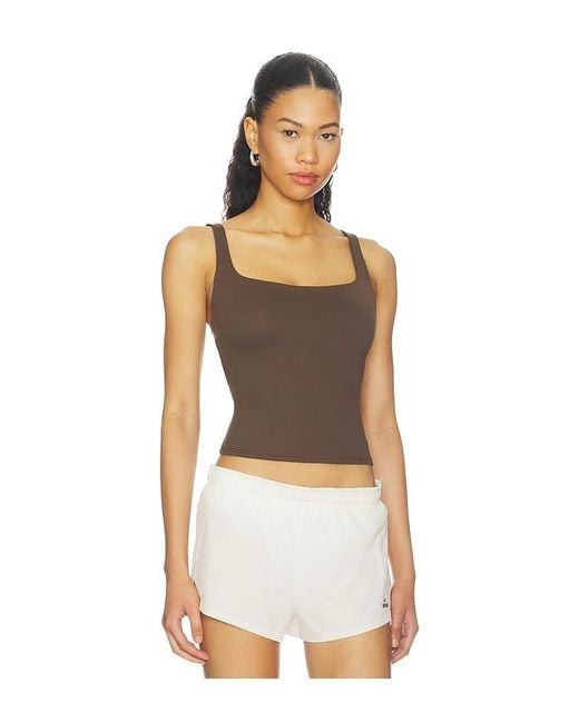 NikeSKIMS White Matte Square Neck Tank