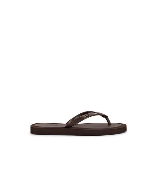 Tory Burch Brown Kira Padded Flip Flop
