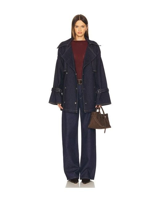 Gestuz Blue Summer Trenchcoat