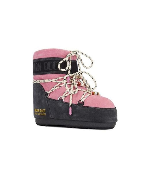 Moon Boot Multicolor Boot Low Suede Beads