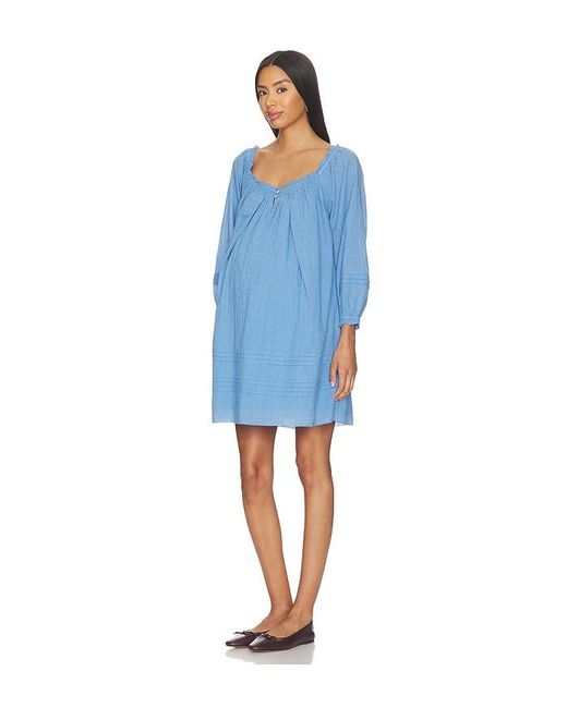 HATCH Blue The Lottie Secret Nursing Dress