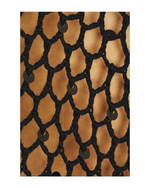 MORE TO COME Black Loren Knit Poncho