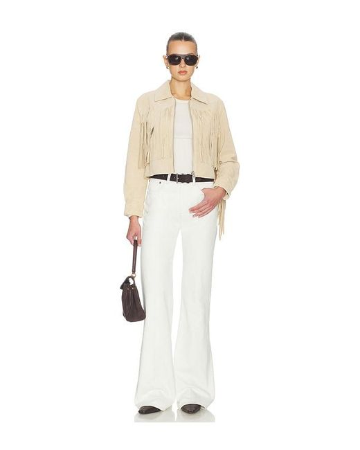 Blank NYC Natural Fringe Jacket