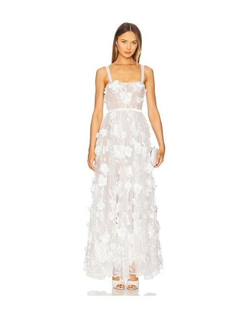 Bronx and Banco White Anastasia Maxi Dress