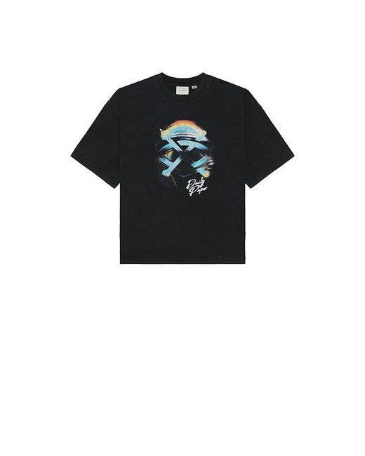 Daily Paper Black Shield Helmet Short Sleeve T-Shirt for men
