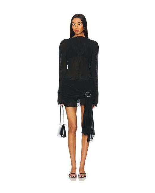 Lioness Black Ford Long Sleeve Top