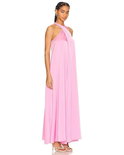 Essentiel Antwerp Pink Finch Halterneck Dress