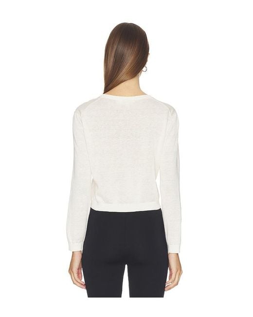 Theory White Crop Cardi