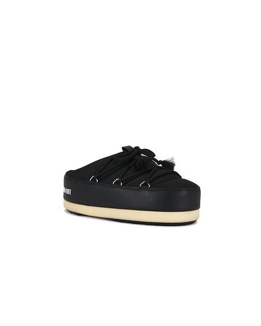 Moon Boot Black Evx Nylon Mule for men