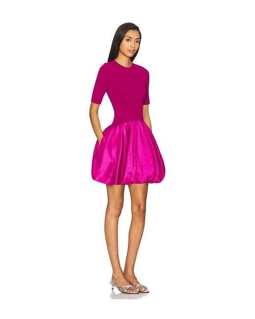 Jonathan Simkhai Pink Kenny Bubble Mini Dress