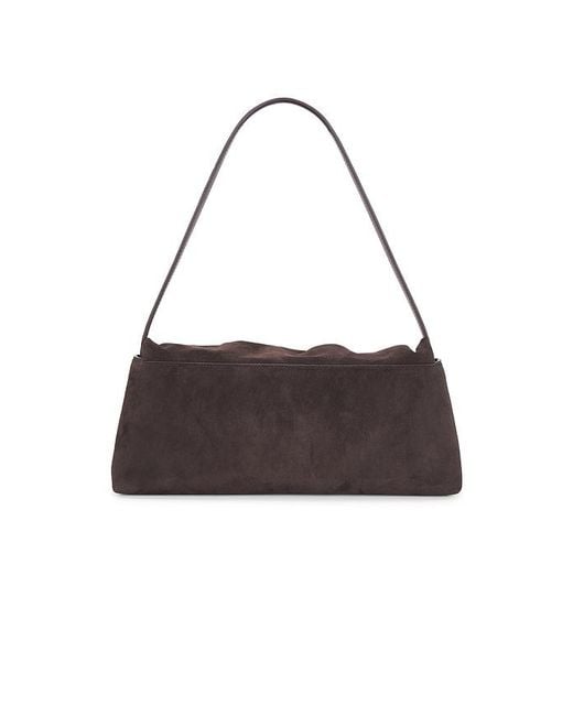 ROTATE BIRGER CHRISTENSEN Black Suede Knot Scarf Bag