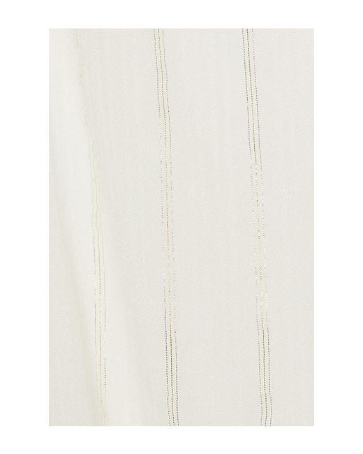 ALL THE WAYS White Cairo Button Down Dress