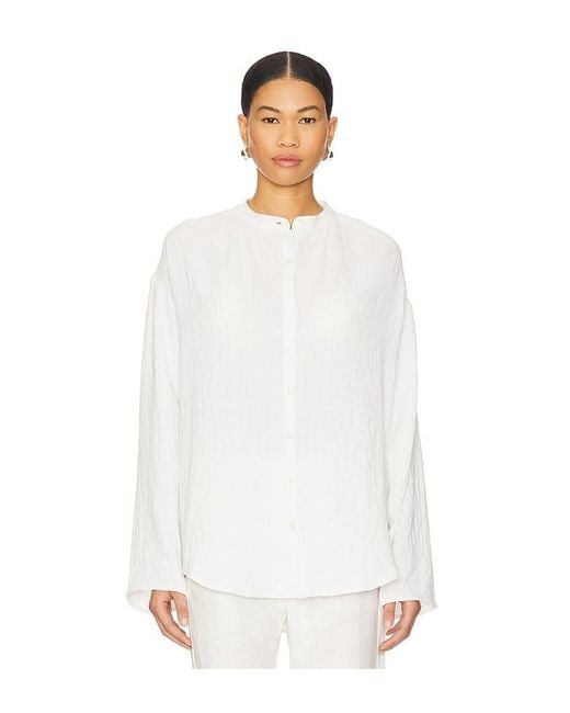 Tularosa White Pheby Button Down Shirt