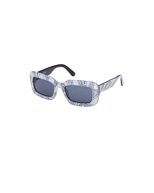 Emilio Pucci Blue Rectangular Sunglasses