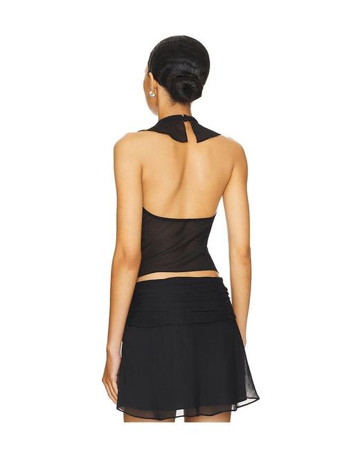Nia Black Verbena Top