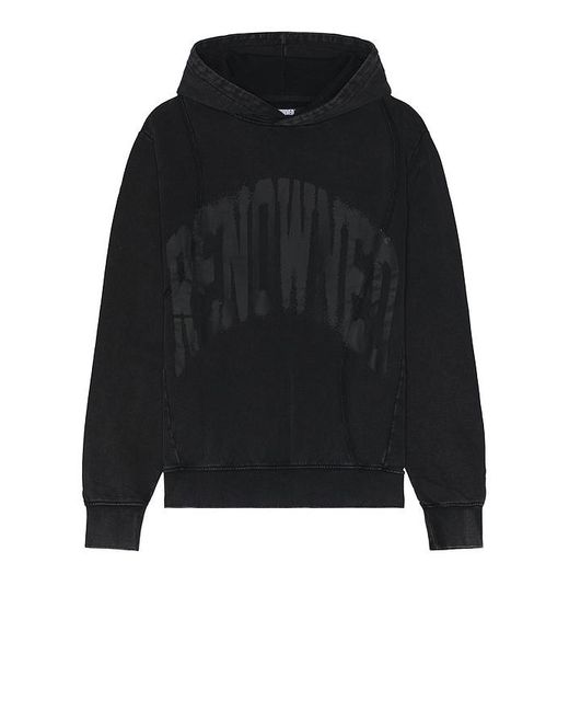 RENOWNED Black Lucid Arch Logo Hoodie for men