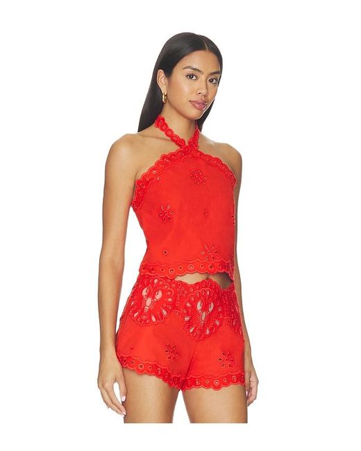 retroféte Red Caliane Top