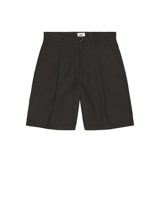 Obey Black Dean Pleated Short for men