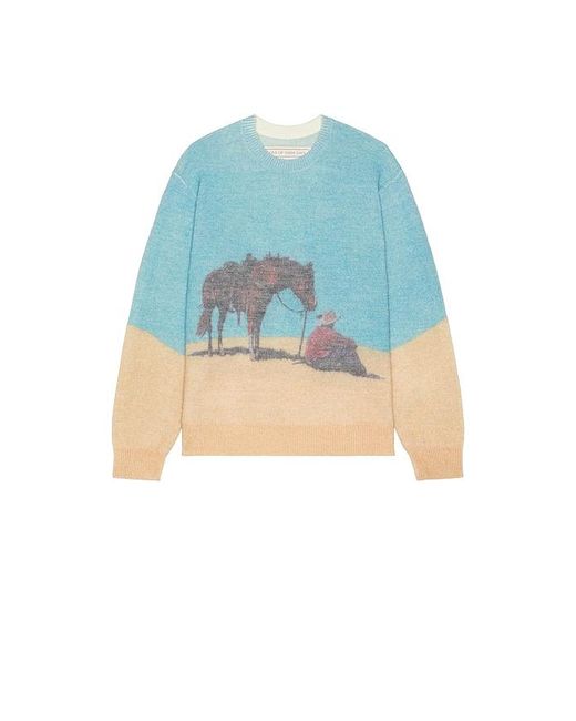 One Of These Days Blue So Far Away Printed Sweater for men