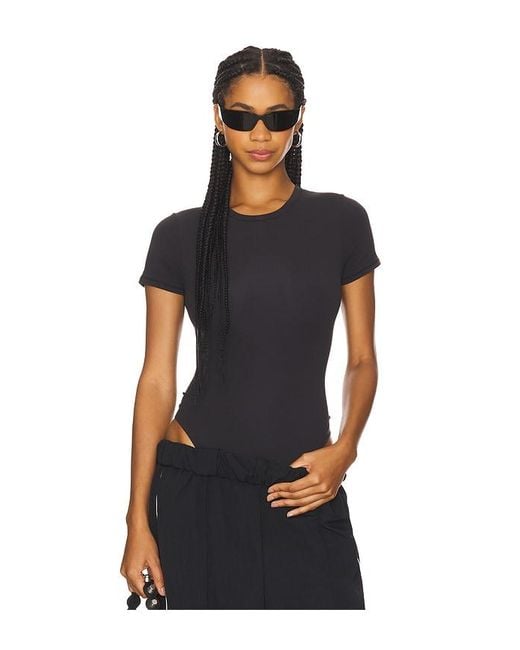 Skims Fits Everybody T-Shirt Bodysuit Black