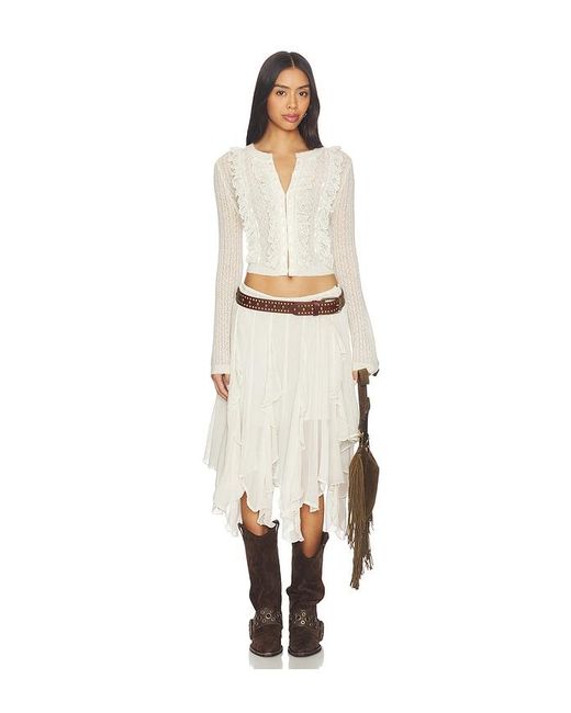 LoveShackFancy Natural Melisse Cardigan