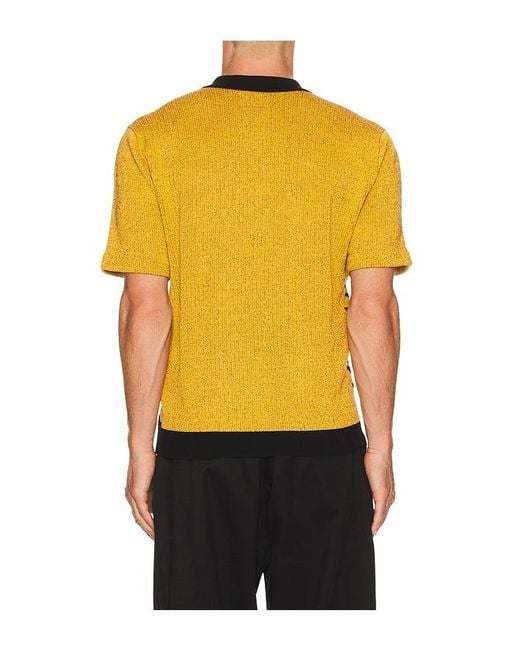Beams Plus Polohemd Half in Orange für Herren