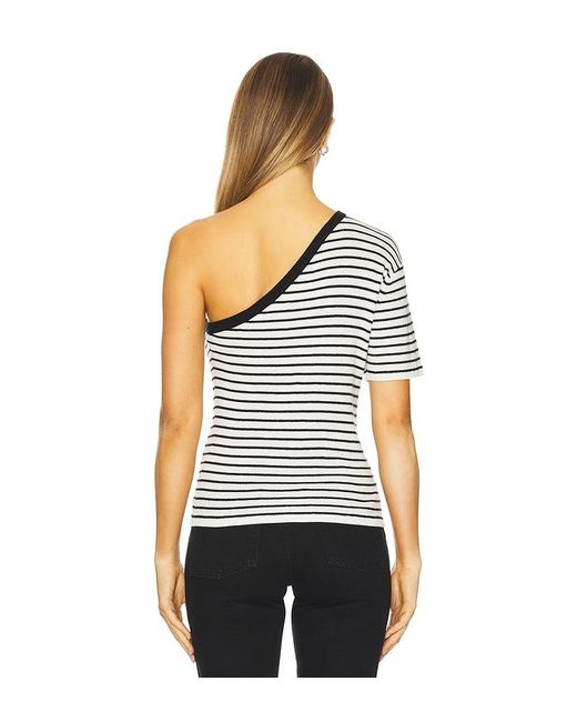 Lisa Yang White Mirana Stripes Top
