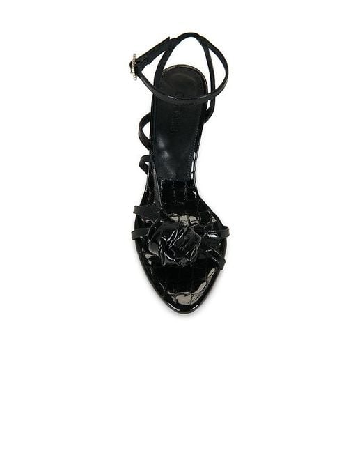 ROTATE BIRGER CHRISTENSEN Black Patent Croc Sandal