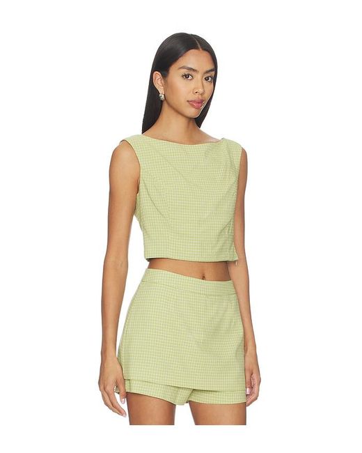 Line & Dot Green Shea Top