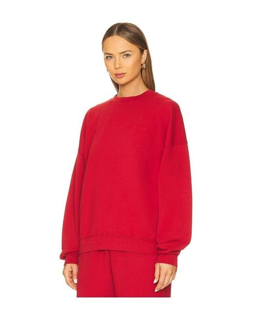 Anine Bing Red Sweatshirt Miles