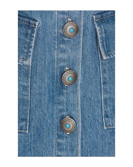 L'Agence Blue Midy Dress
