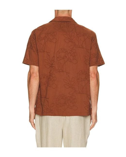 Rails Brown Tyler Short Sleeve Shirt for men