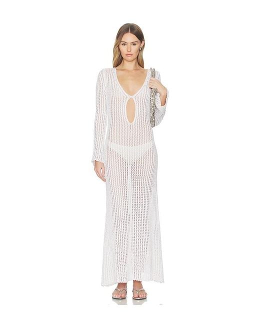 Asta Resort White Fernanda Crochet Dress