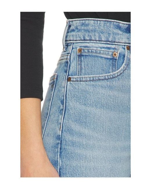 Madewell Blue Longline Straight Jeans
