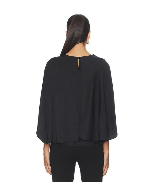 Jonathan Simkhai Black Eliora Cape Top