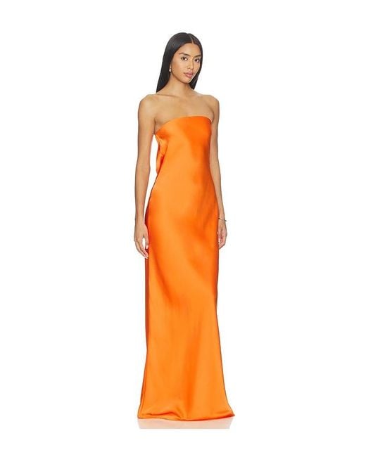 Nbd Orange Indira Gown