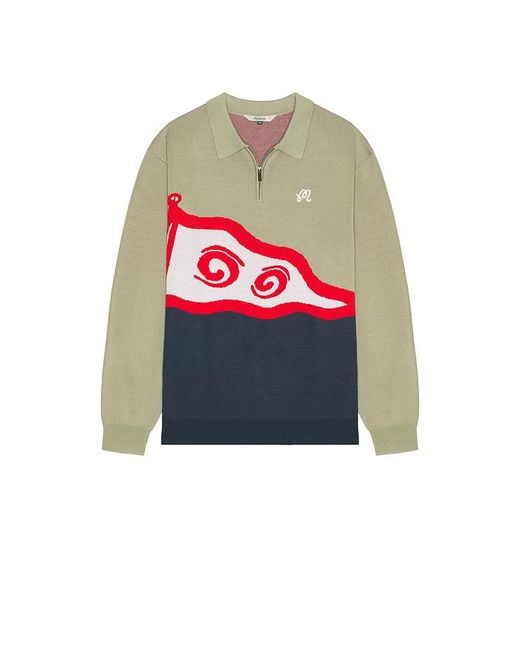 Malbon Gray Burgee Sweater for men