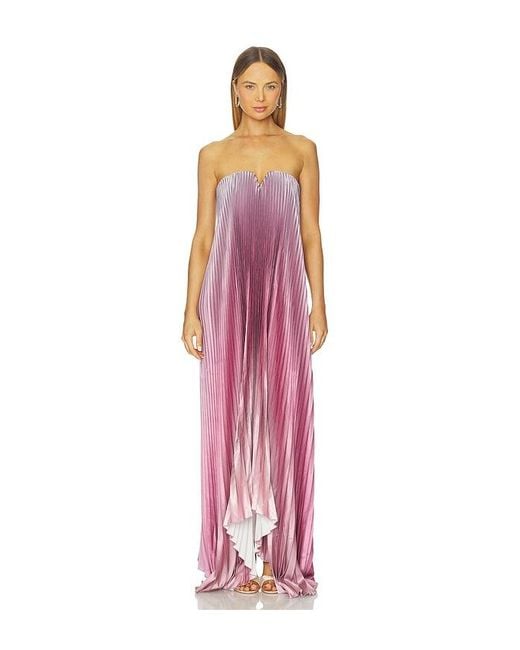 L'idée Multicolor Tie Gown