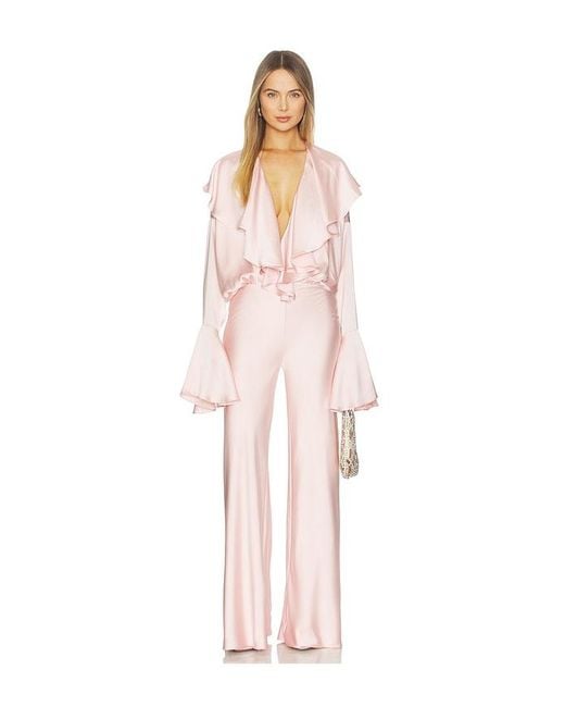 Norma Kamali Pink Bias Elephant Pant