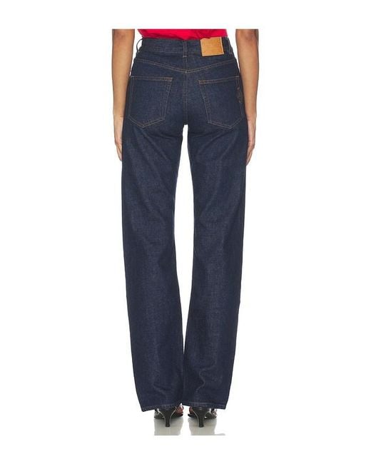 Casablanca Blue Selvedge Embroidered Laurel Jeans
