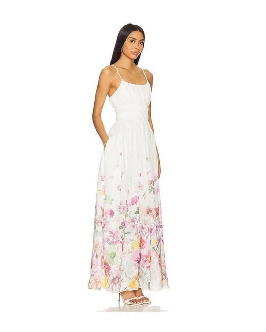 Aje. White Fleur Maxi Dress
